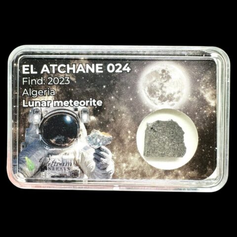 Lunární meteorit El Atchane 024 – 0,5g – Alžírsko