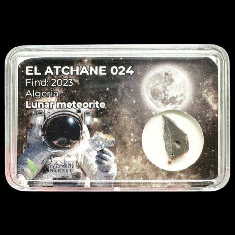 Lunární meteorit El Atchane 024 – 0,2g – Alžírsko