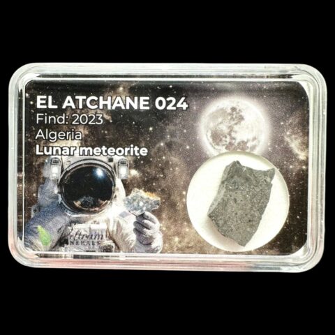 Lunární meteorit El Atchane 024 – 0,7g – Alžírsko