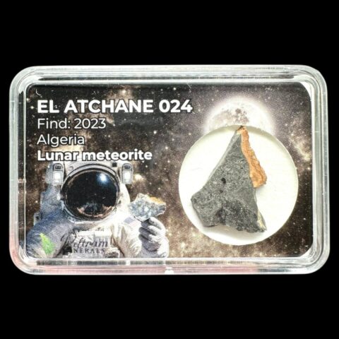 Lunární meteorit El Atchane 024 – 0,99g – Alžírsko