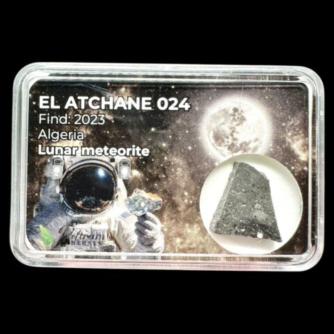 Lunární meteorit El Atchane 024 – 0,7g – Alžírsko