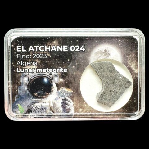 Lunární meteorit El Atchane 024 – 1,1g – Alžírsko