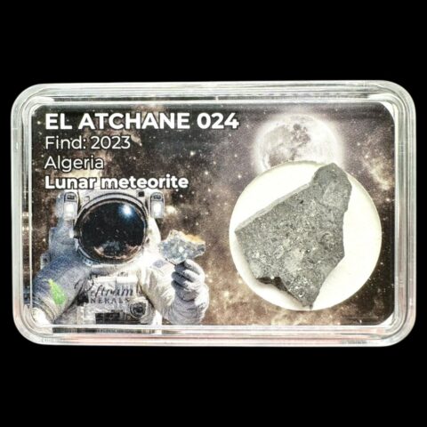 Lunární meteorit El Atchane 024 – 1,2g – Alžírsko