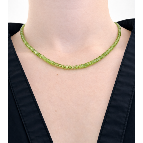Náhrdelník z peridotu 45 cm