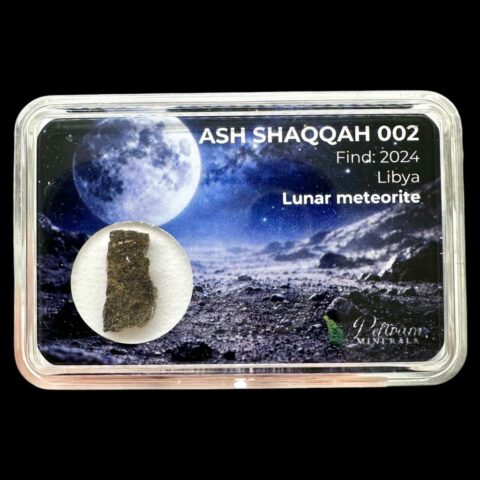 Lunární meteorit Ash Shaqqah 002 – 0,34g – Libye