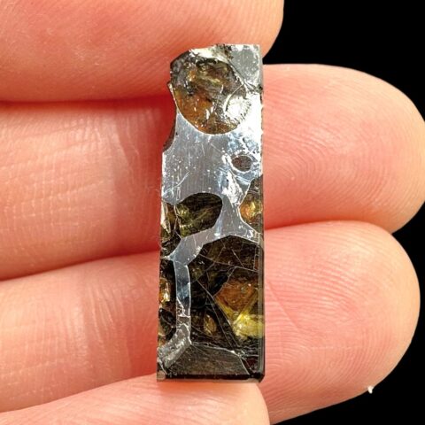 Meteorit Pallasit Brahin 1,6g – Extra kvalita – Bělorusko