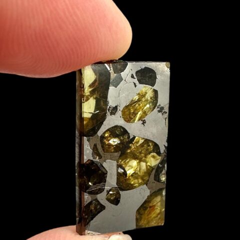 Meteorit Pallasit Brahin 2,9g – Extra kvalita – Bělorusko