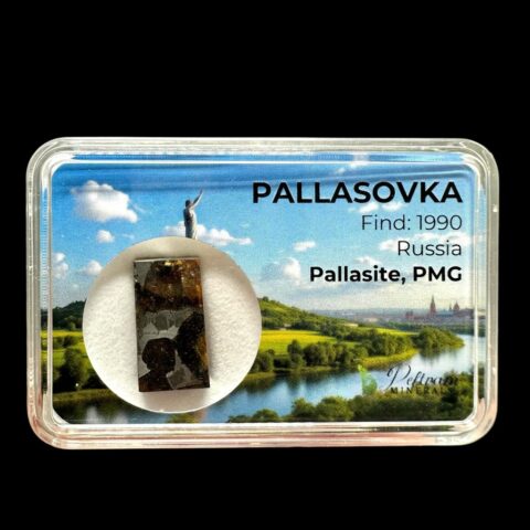 Meteorit Pallasit Pallasovka 3g – Rusko