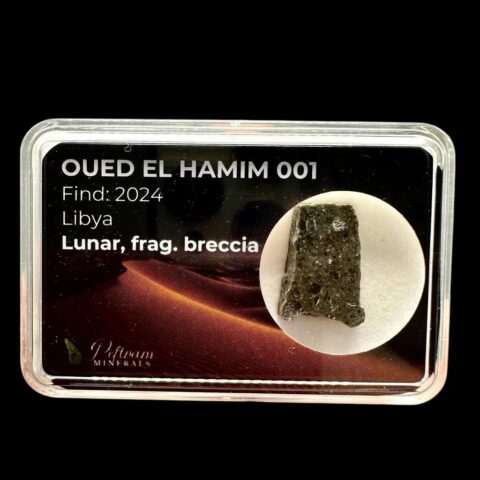 Lunární meteorit Oued el Hamim 001 – 1,3g – Libye