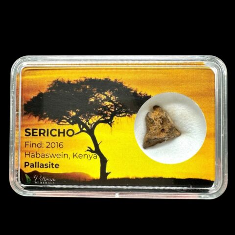 Meteorit Pallasit Sericho 1,4g – Keňa