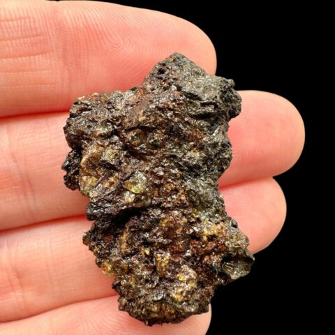 Surový meteorit pallasit Brahin 7,1g – Bělorusko