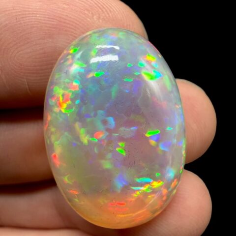 XXL Drahý opál 25,7ct – Kabošon – Welo, Etiopie