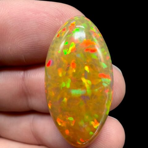 XXL Drahý opál 19,7ct – Kabošon – Welo, Etiopie