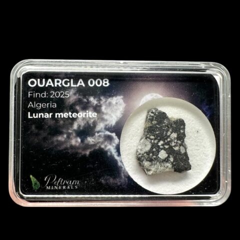 Lunární meteorit Ouargla 008 – 1,4g – Alžírsko