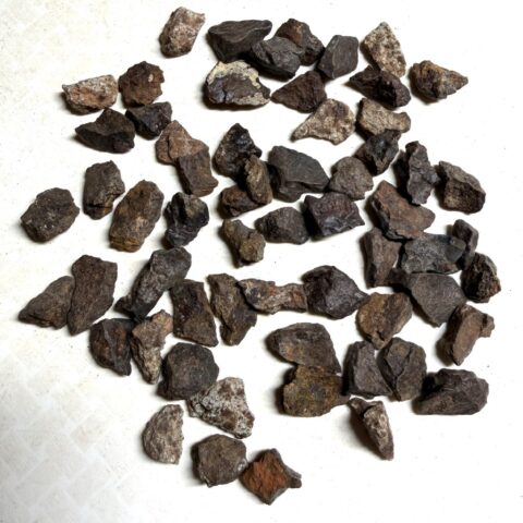 200g kamenných meteoritů NWA X – Severozápadní Afrika 2-5g