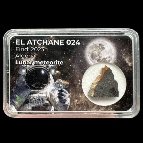 Lunární meteorit El Atchane 024 – 0,6g – Alžírsko