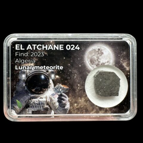 Lunární meteorit El Atchane 024 – 0,7g – Alžírsko