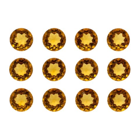 Broušený citrín “Madeira” 6 mm z Brazílie – náhodný kus
